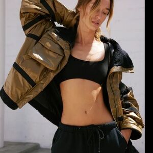 FP Movement by Free People Gold and Black Jacket